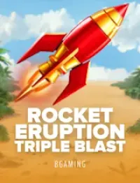 rocket eruption triple blast logo